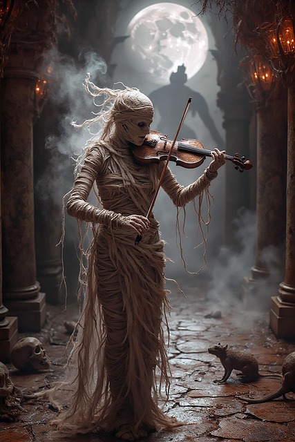 Free mummy bandages fantasia illustration