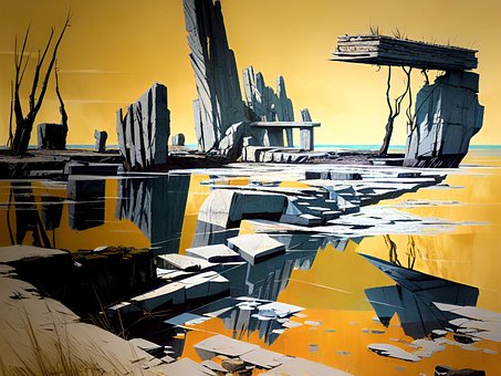 Free Abstract Landscape illustration and picture