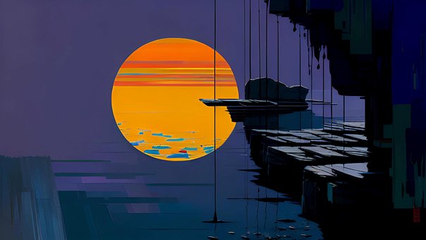 Free Orange Sun Sunset photo and picture