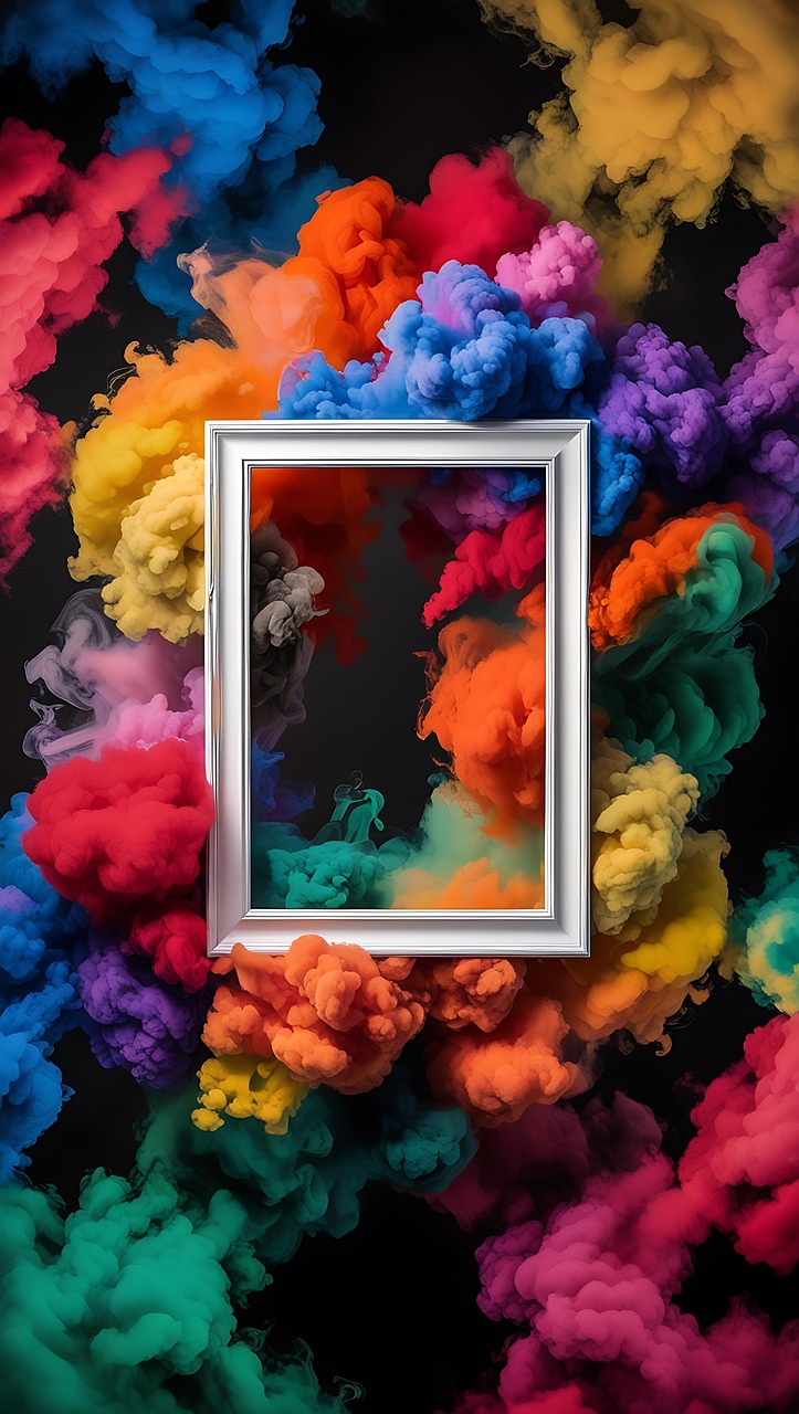 Free ai generated frame smoke illustration