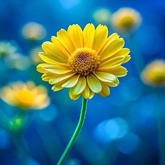 Ai Gegenereerd, Gele Bloem, Bloem