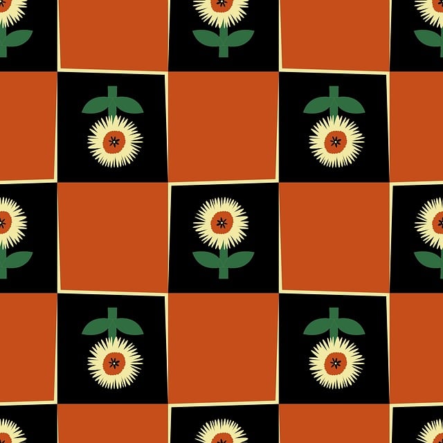 Free pattern flower floral background vector