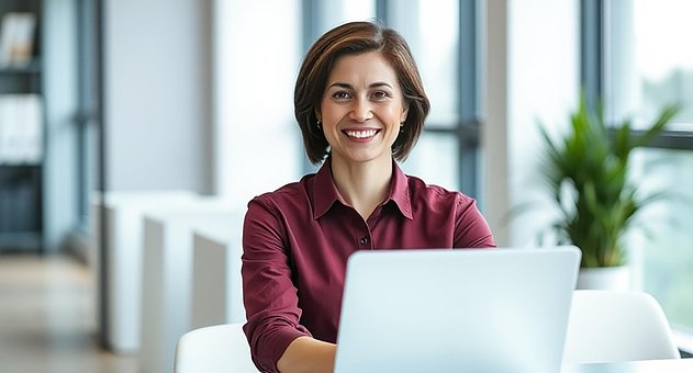Free Professional Woman Office Worker illustration and picture