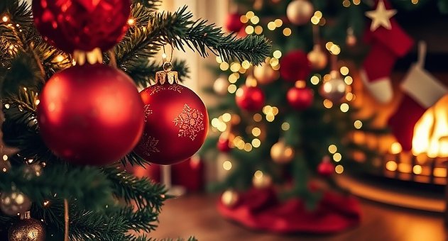 Free Christmas Tree Christmas Decorations illustration and picture