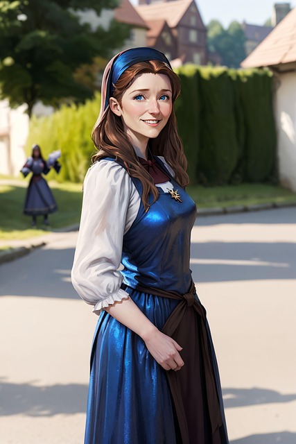 Free ai generated dirndl fashion illustration