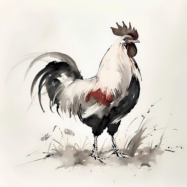 Pollo, Tinta, Pájaro, Animal, Plumas