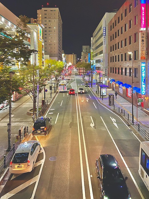 Japan, Fukuoka, Nat, Gade, Night View