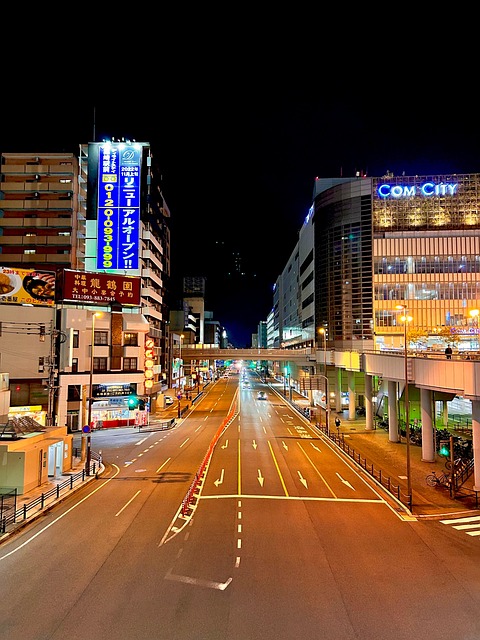 Japan, Fukuoka, Nat, Gade, Night View