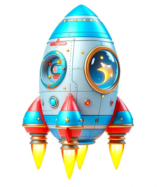 Free ai generated rocket spaceship illustration