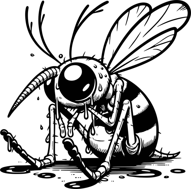 Free ai generated lonely mosquito vector