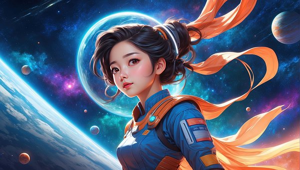 Free Ai Generated Girl illustration and picture
