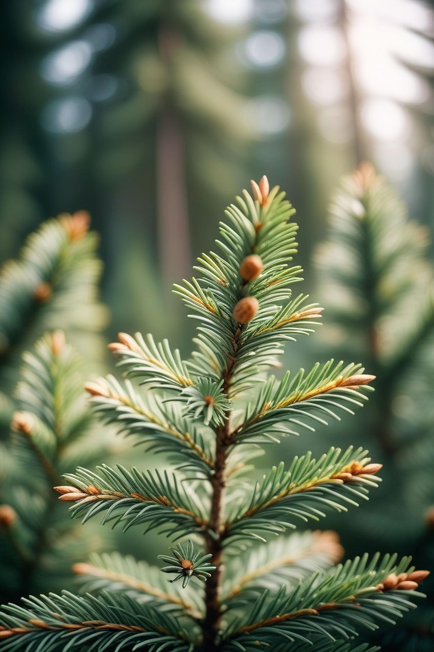 Download free HD stock image of Ai Generated Pine Free ai generated pine tree illustration