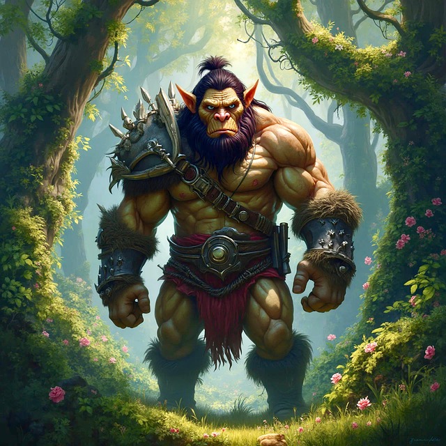 Free ai generated dwarf warrior illustration