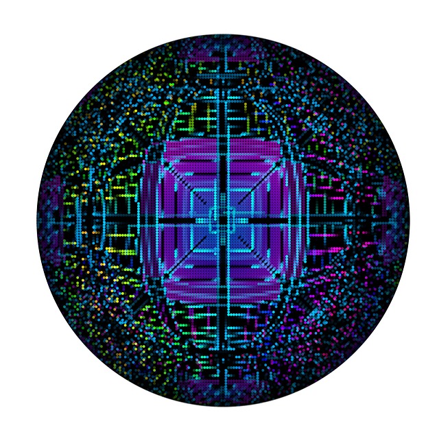 Free quantum computer entanglement lines illustration