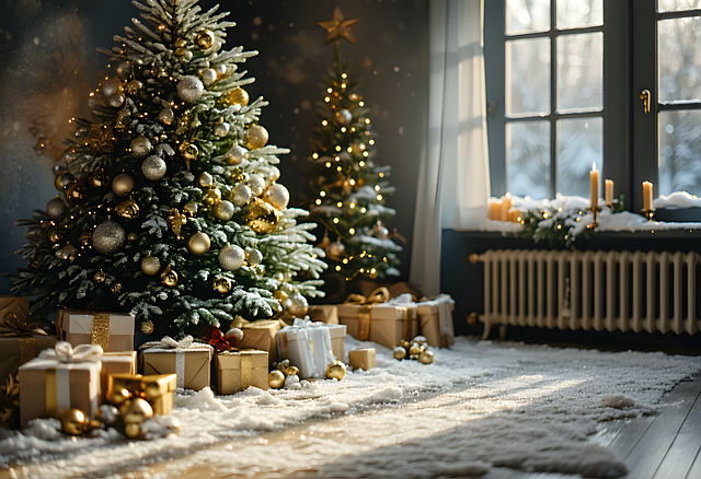 Free ai generated christmas decoration illustration