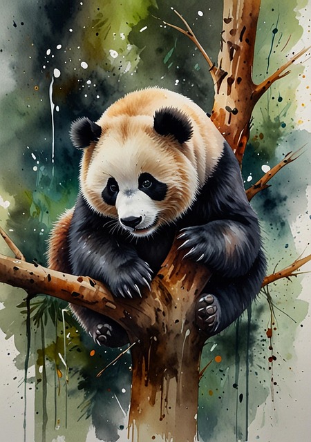 Free Ai Generated Panda illustration and picture