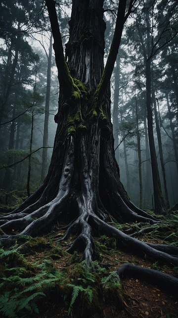 Free tree root nature illustration