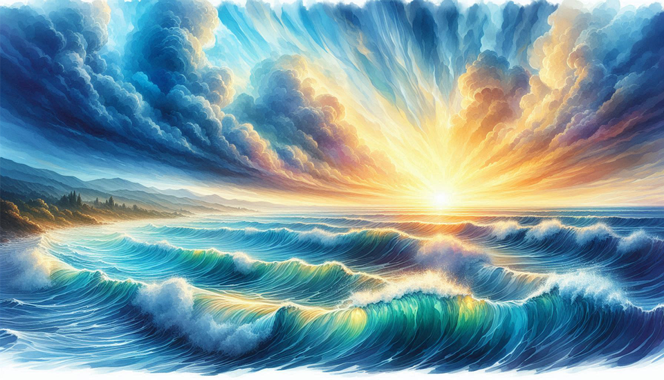 Download Ai Generated, Sea, Waves. Royalty-Free Stock Illustration ...