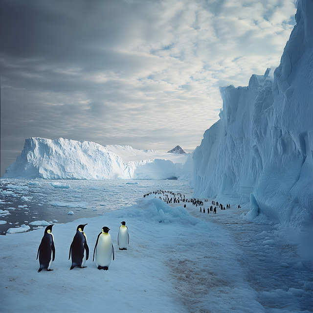 Free ai generated penguins animals illustration