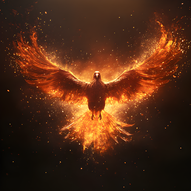 Free ai generated phoenix bird illustration