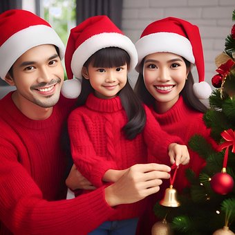 Ai Generiert, Familie, Weihnachten