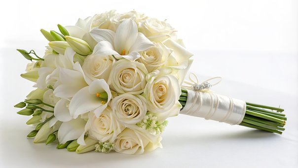 Ai Gegenereerd, Bloemen, Wit, Boeket