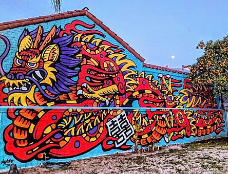 Wandgemälde, Graffiti, Malen, Mauer