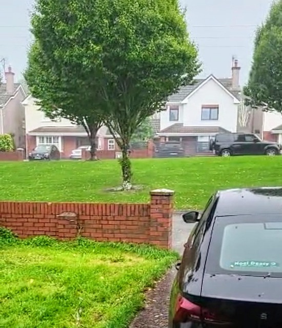 Regnerisch, Dorf, Gebäude, Irland
