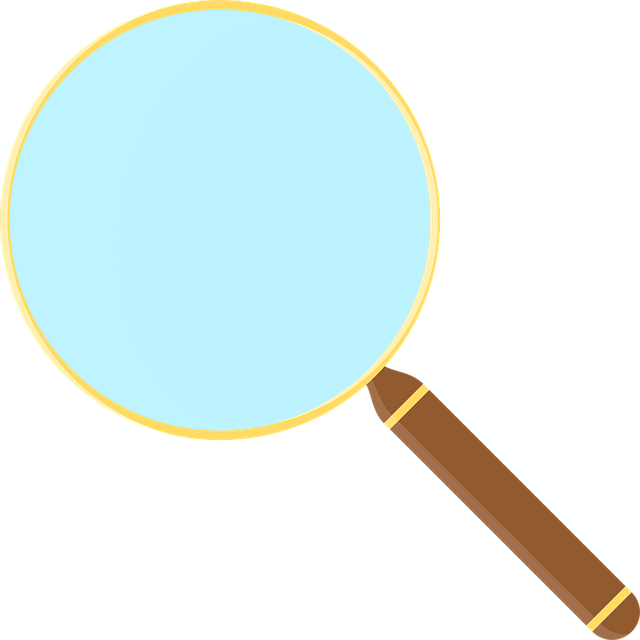 Free magnifying glass magnification lens vector