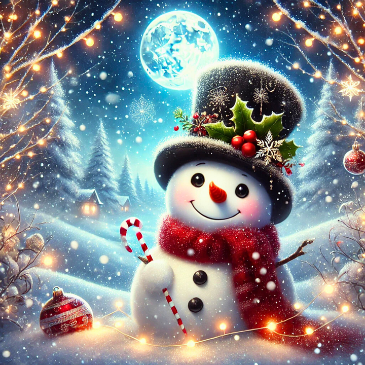 Download Ai Generated Snowman Christmas Royalty Free Stock