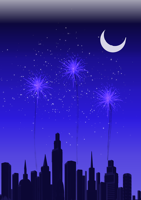 Free Fireworks Pyrotechnics illustration and picture