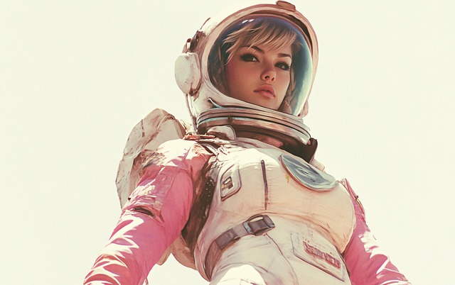 Free ai generated woman astronaut illustration
