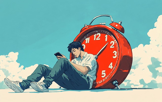 Free ai generated procrastination time illustration