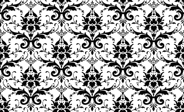 Free damask pattern vintage illustration