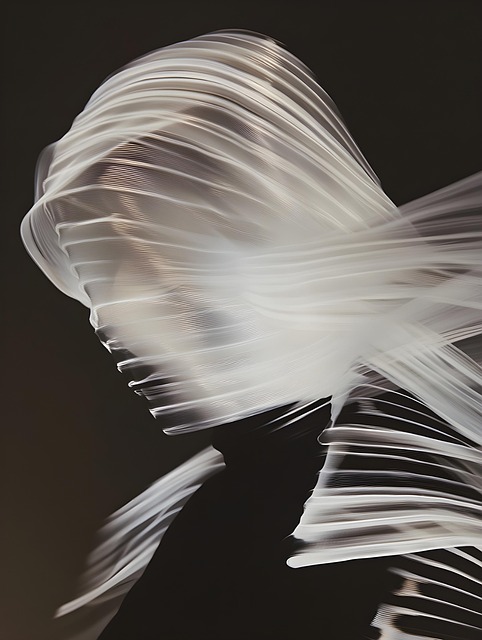 Abstrakt, Kunst, Vind, Model, Sort, Slør