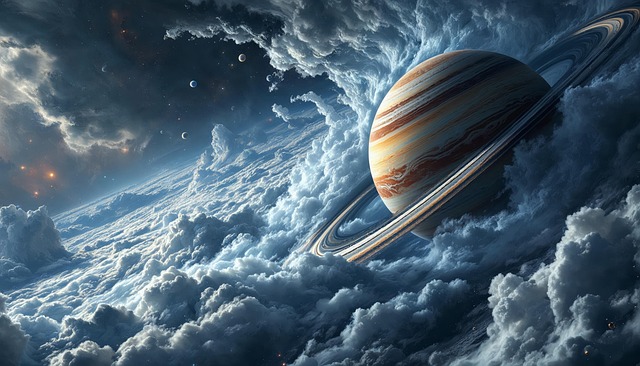 Free ai generated planet saturn illustration