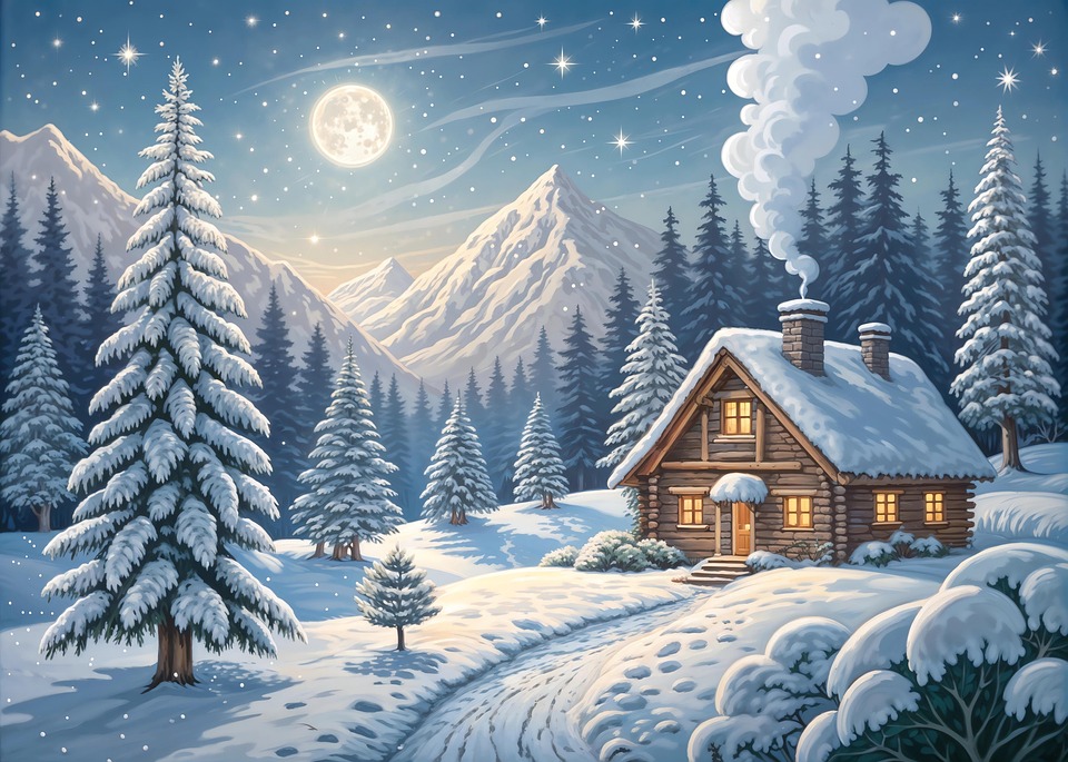 Boule à neige LED Santa avec effet chute de neige