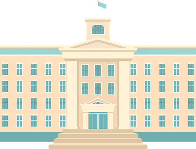 Skole, Bygning, Tegneserie, Adgang