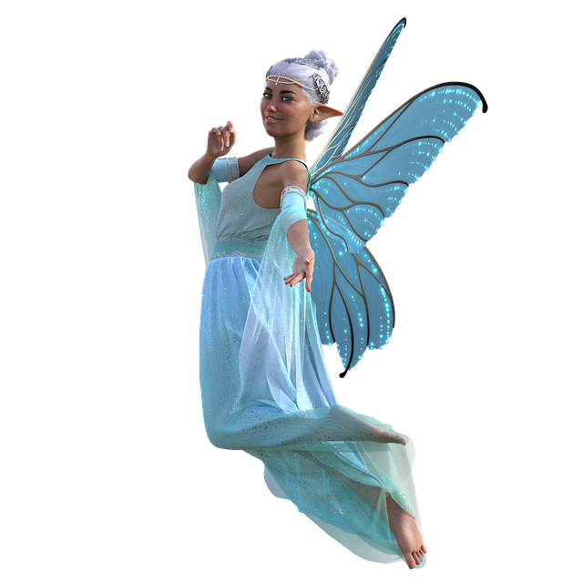 Free fairy girl magic illustration