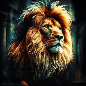 Free Ai Generated Lion illustration and picture