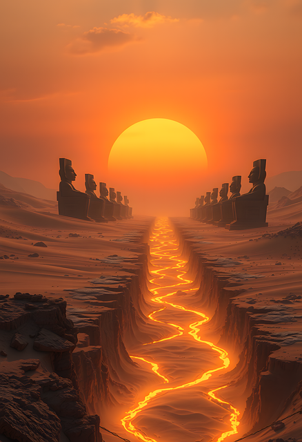 Free ai generated desert mystic illustration