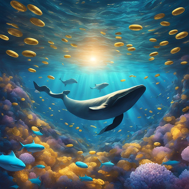 Whale, coins, treasure and underwater — photo by Maxwell_joe