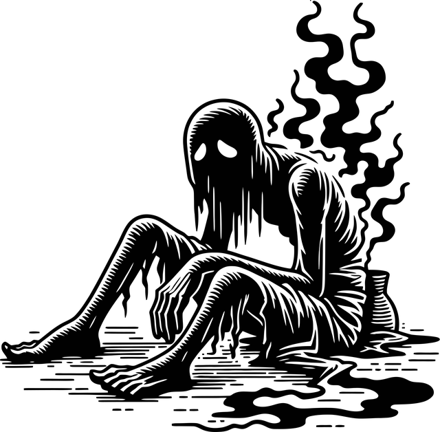 Free ai generated devil melancholy illustration