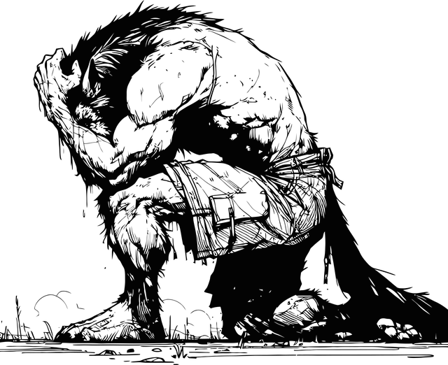 Free ai generated devil melancholy illustration