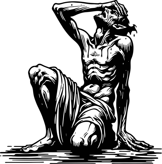 Free ai generated devil melancholy illustration