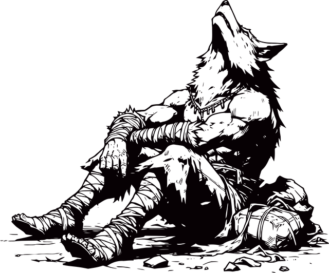 Free ai is generated werewolf creature vector