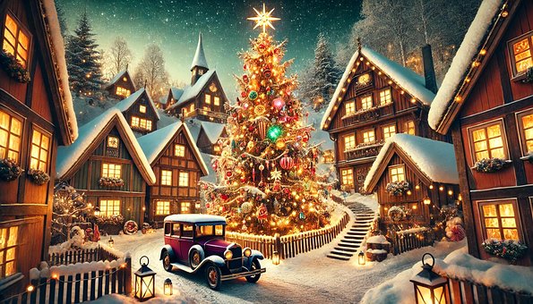 Free Ai Generated Christmas illustration and picture