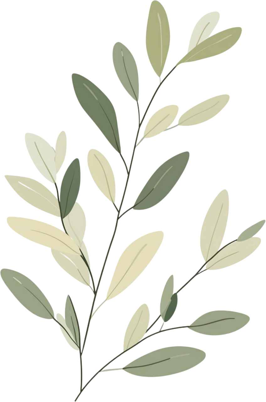 Free ai generated olive branch flower arrangement illustration