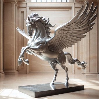Free Pegasus Statue illustration and picture