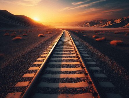 Free Railroad Track illustration and picture